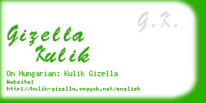 gizella kulik business card